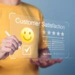 Good reviews with a smiley emoji